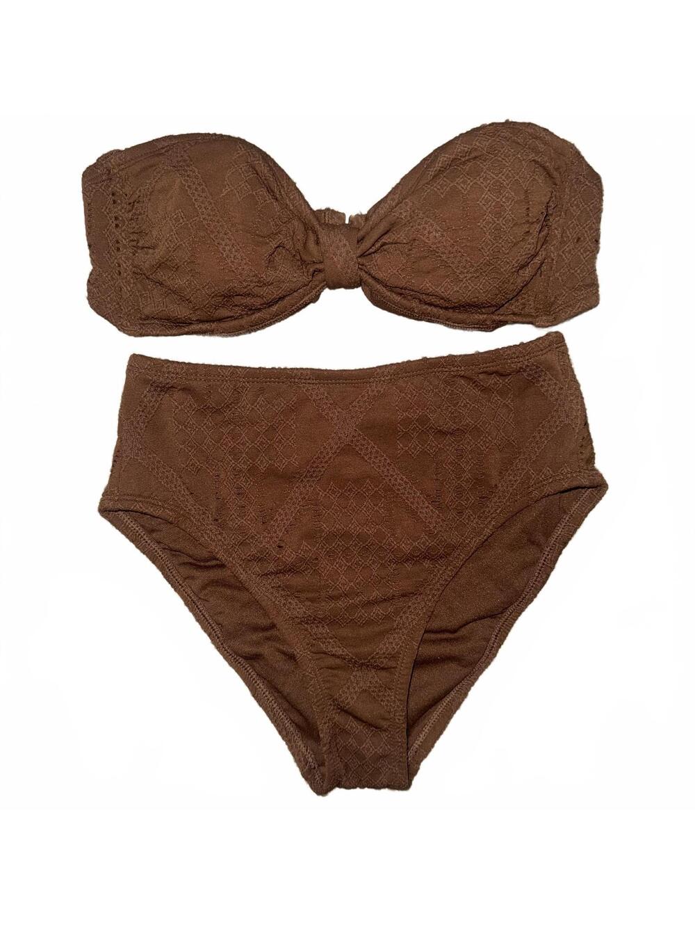 Shade & Shore Brown Women's Bikini Set NWT Size Small